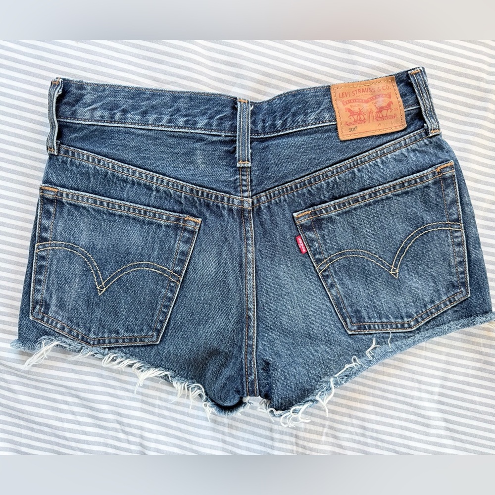 Levi's Dark Blue Jean Shorts